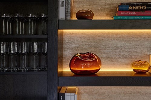 Accent lighting on shelves