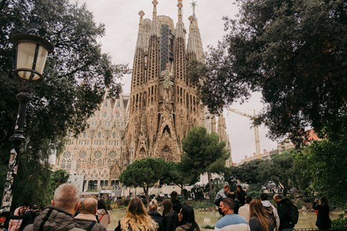 A view of the Sagrada Familla, Barcelona