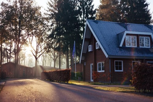 outside a house