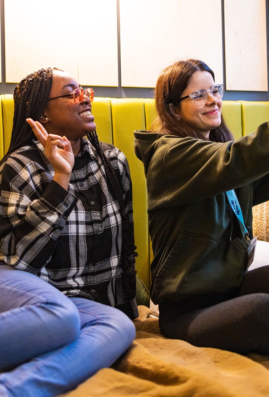 Lifestyle Female Students Taking A Selfie