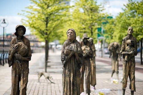 Famine Sculptures in Dublin