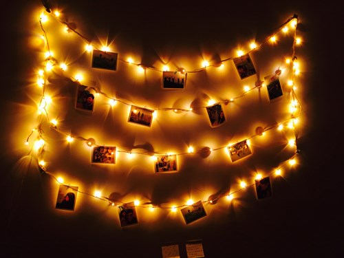 fairy light strings and pictures